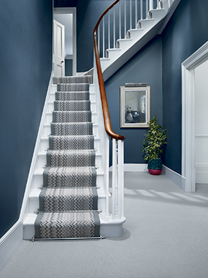 Geometric pattern stair carpet, 
Crucial Trading - hallway ideas - homes and UK decor - allaboutyou.com