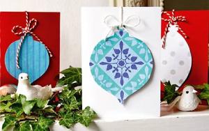 Christmas bauble cards to make - Christmas cards to make - Christmas craft ideas - Craft - allaboutyou.com