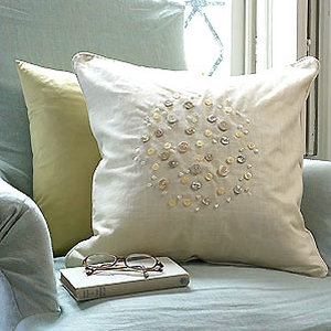 bead- and button-embellished cushion to make - Craft - allaboutyou.com