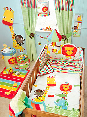 Safari print cot bedding, Next  - baby nursery - bedroom decorating ideas - homes - allaboutyou.com