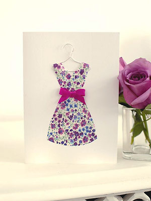 make dress on hanger card