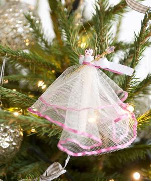 Clothes-peg fairy - Make a clothes-peg Christmas fairy - Christmas decorations to make - Craft - allaboutyou.com