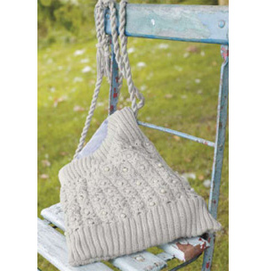 Cable knit bag