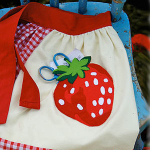 cath kidston strawberry apron