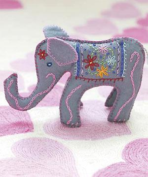 An Indian elephant soft toy to sew - Toys to make - free sewing patterns - Craft ideas for kids - Craft - allaboutyou.com