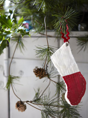 Christmas tree stocking decoration - Make a Christmas tree stocking decoration - Christmas decorations to make - Craft - allaboutyou.com