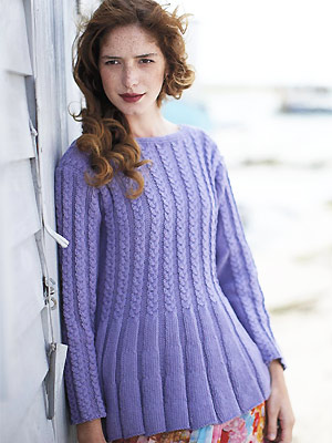 PP knit cable and rib tunic jumper